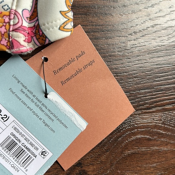 NWT Shade & Shore Paisley Print Bandeau Bikini Top XS | Bandeau Bikini Top | - Picture 6 of 11